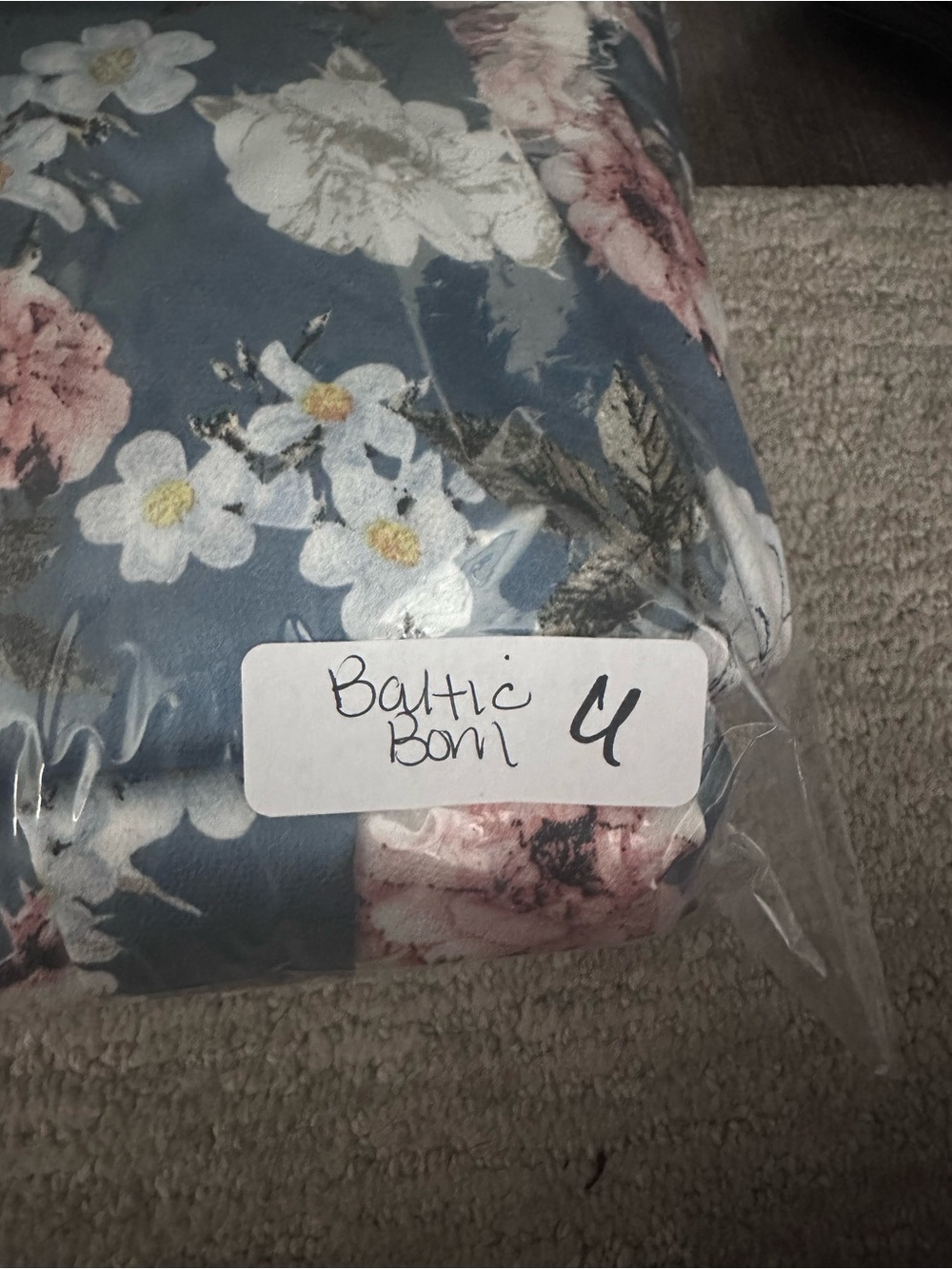 Baltic Born XXL Blue Floral Maxi Wrap Dress Boho Cottagecore Wedding Guest boho - Picture 14 of 14